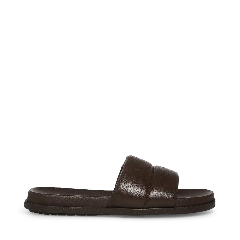 Men's sandals with a pointed toe for a stylish lookADANA-M BROWN LEATHER