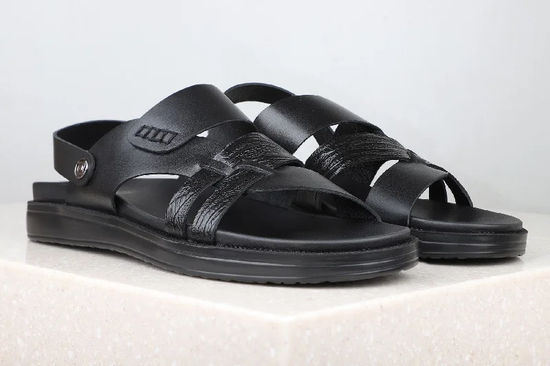 Men's sandals with a leather lining for comfortMen's sandals with a leather lining for comfortAtesber Black Comfort Sandals For Men