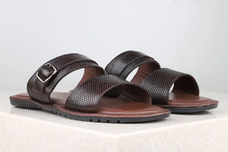 Men's sandals with a buckle closureMen's sandals with a buckle closureAtesber Brown Comfort Sandals For Men
