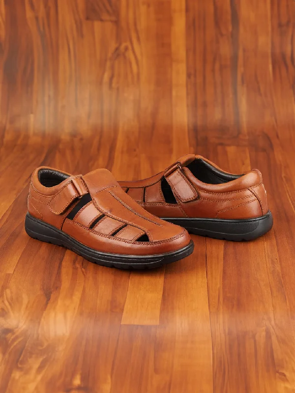 Men's sandals with a pointed toe for a stylish lookMen's sandals with a pointed toe for a stylish lookAtesber Tan Casual Sandal For Men