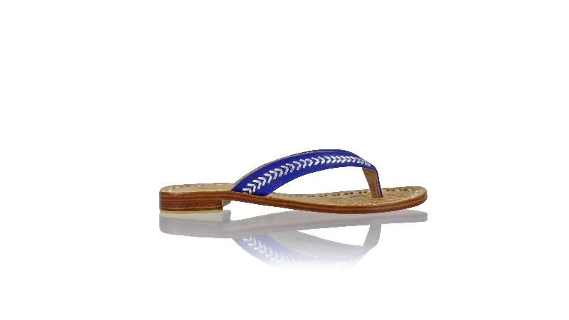 Men's sandals with a buckle closureAyu 20mm Flat - Royal Blue & Silver