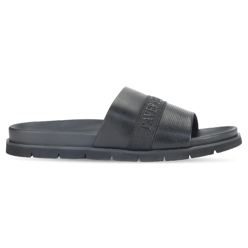 Men's leather sandals with an adjustable strapPavers England embossed men's mule slider Men's leather sandals with an adjustable strapPavers England embossed men's mule slider
