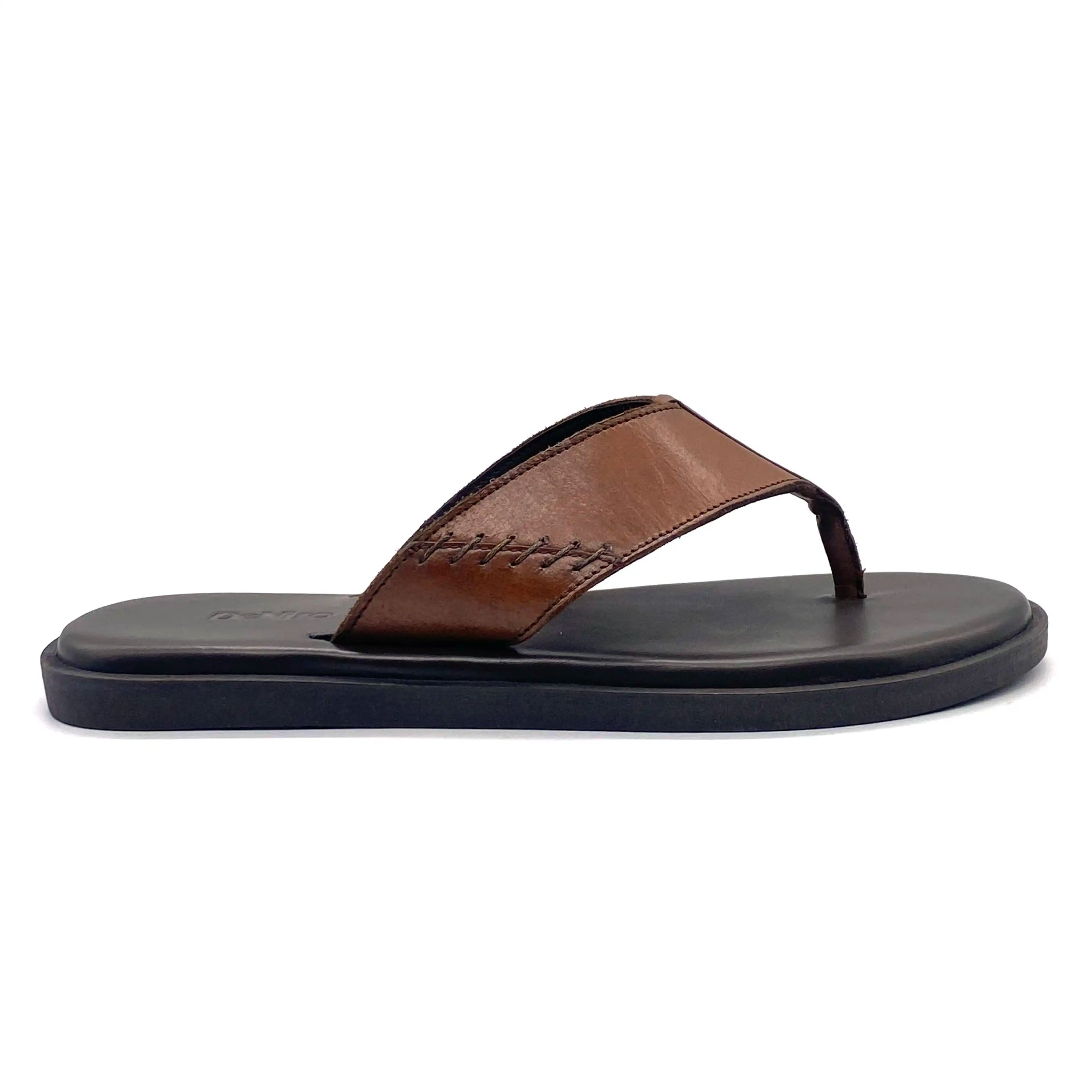 Men's sandals with a rubber sole for tractionDeniro Felix - Brown