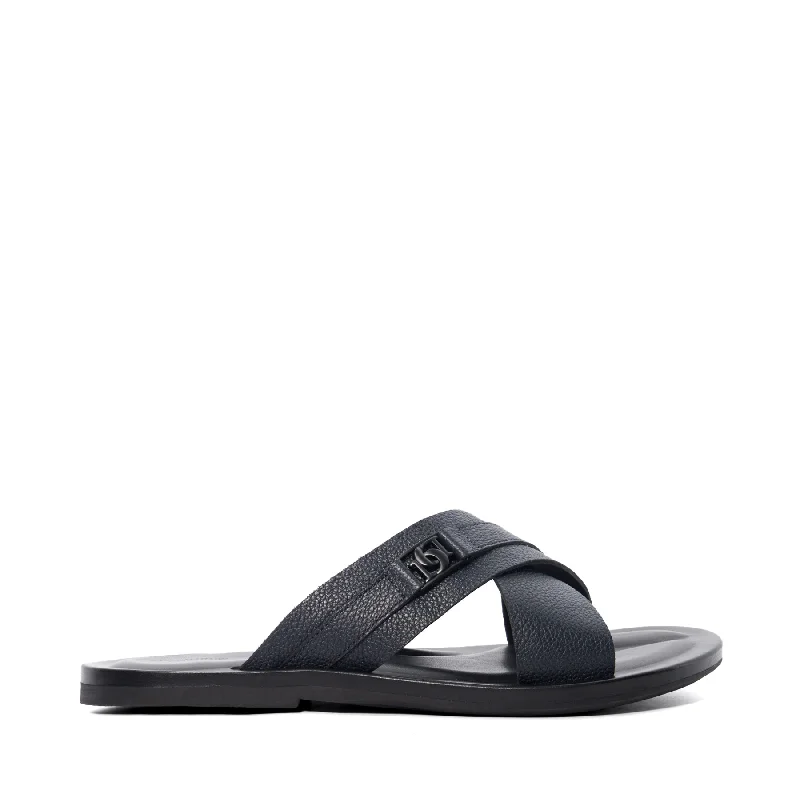 Men's sandals with a padded heelFRANKLYNS - NAVY