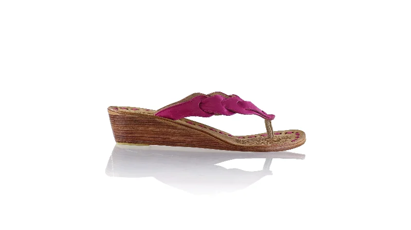 Men's sandals with a rubber sole for tractionJhonny Thong 35mm Wedges - Fuschia