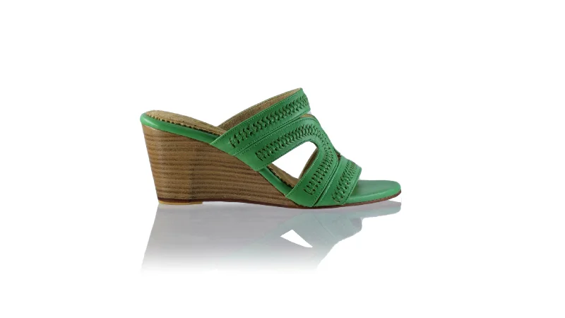 Men's sandals with a shock - absorbing insoleLilies 80mm Wedges  - Green
