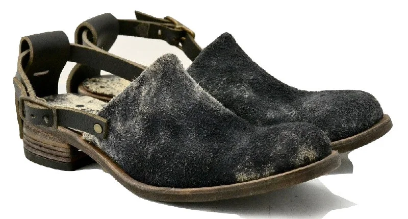 Men's sandals with a cushioned footbedMule  |  rev calf stain