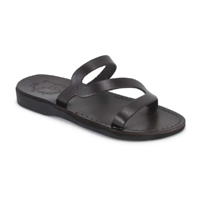 Men's sandals with a durable outer soleMen's sandals with a durable outer soleNatalie - Leather Slide On Sandal | Brown