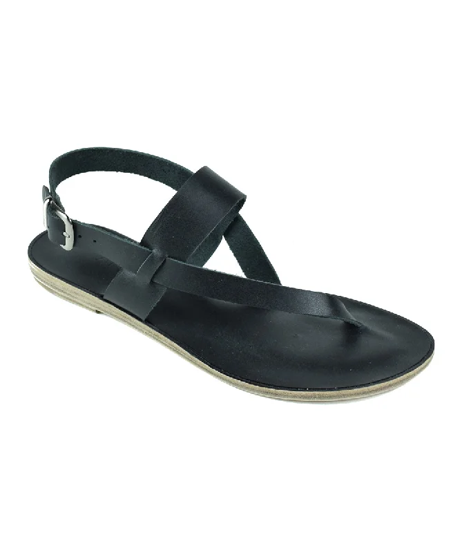 Men's sandals with a buckle closureMen's sandals with a buckle closurePacific HWY - Soft Leather Thong Sandal | Black
