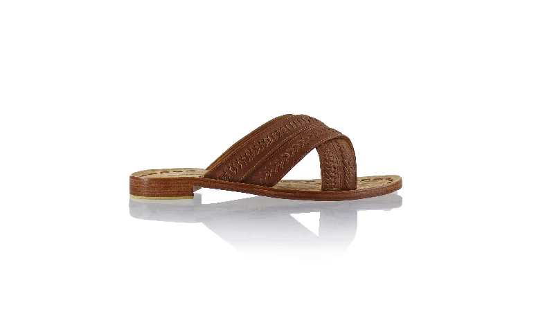 Men's sandals with a removable insole for cleaningParamita 20mm Flat - Dark Brown
