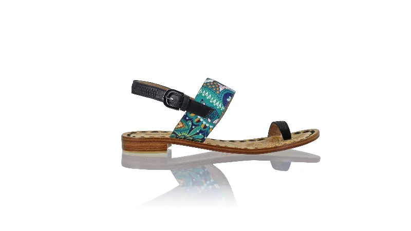 Flip - flop style men's sandals for beach wearPrana 20mm Flat - Black & Tosca Paisley Ribbon Flip - flop style men's sandals for beach wearPrana 20mm Flat - Black & Tosca Paisley Ribbon