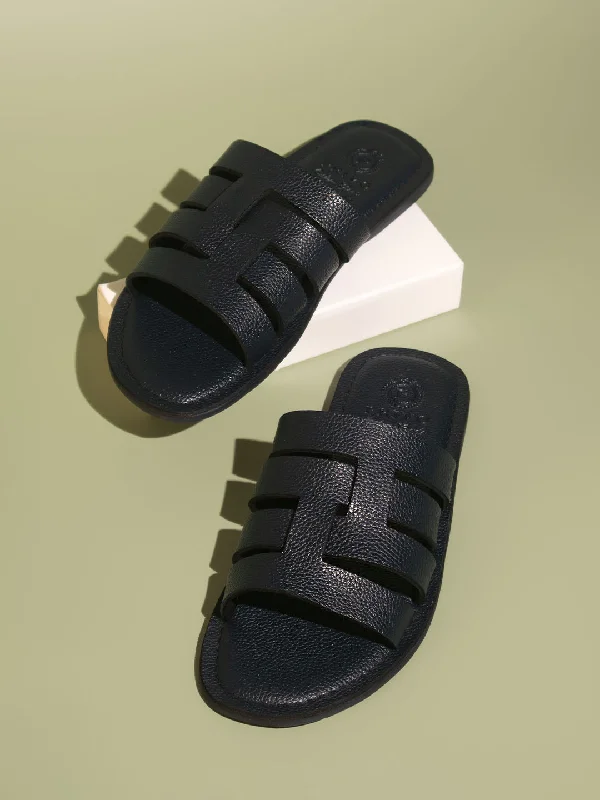 Men's sandals in a neutral color like black or brownMen's sandals in a neutral color like black or brownPrivo Blue Strap Casual Sandal For Men