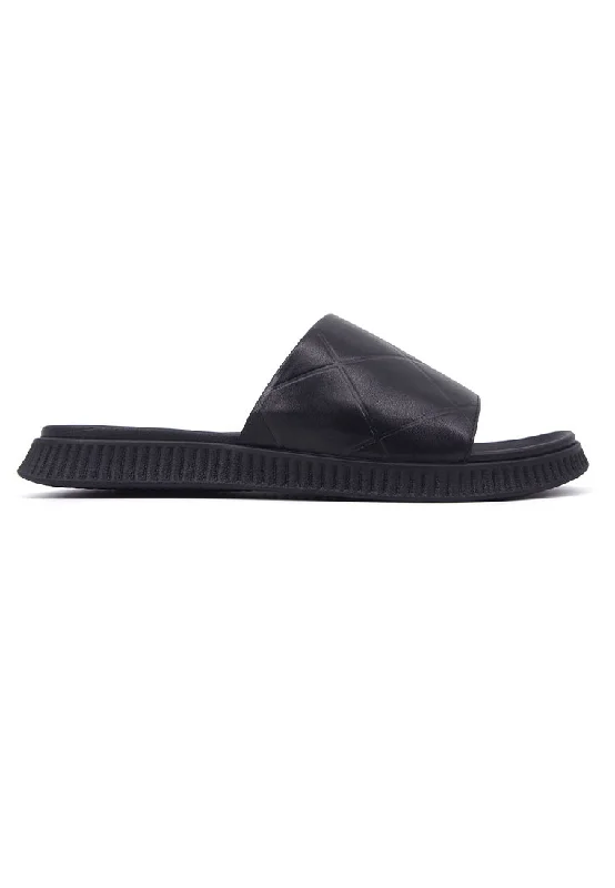Men's sandals with a removable insole for cleaningMen's sandals with a removable insole for cleaningRad Russel Slider Sandals - Black