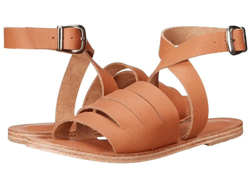 Men's sandals with a flexible sole for easy movementMen's sandals with a flexible sole for easy movementSanta Monica Blvd - Cross Anklet Buckle Sandals | Tan