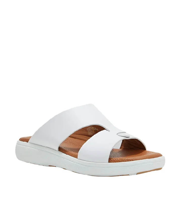 Men's sandals with a durable outer soleSTHT-242-WHITE white