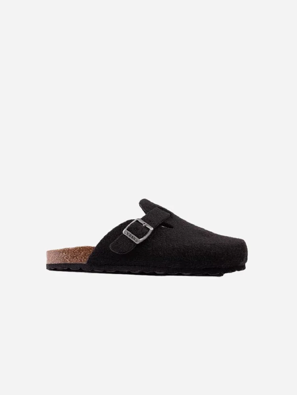 Men's sandals with a removable insole for cleaningMen's sandals with a removable insole for cleaningTaro Men's Footbed Textile Vegan Sandals | Black