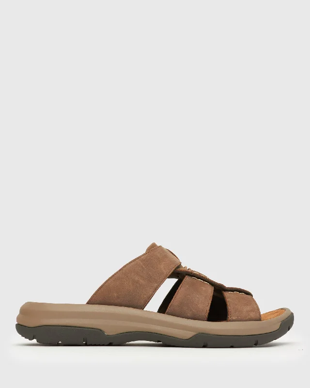 Men's sandals with a toe post designVINCENT Leather Comfort Slides