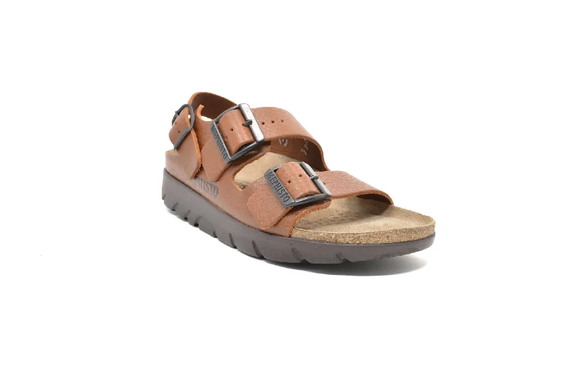 Men's sandals with a removable insole for cleaningMEPHISTO Zeus Tan
