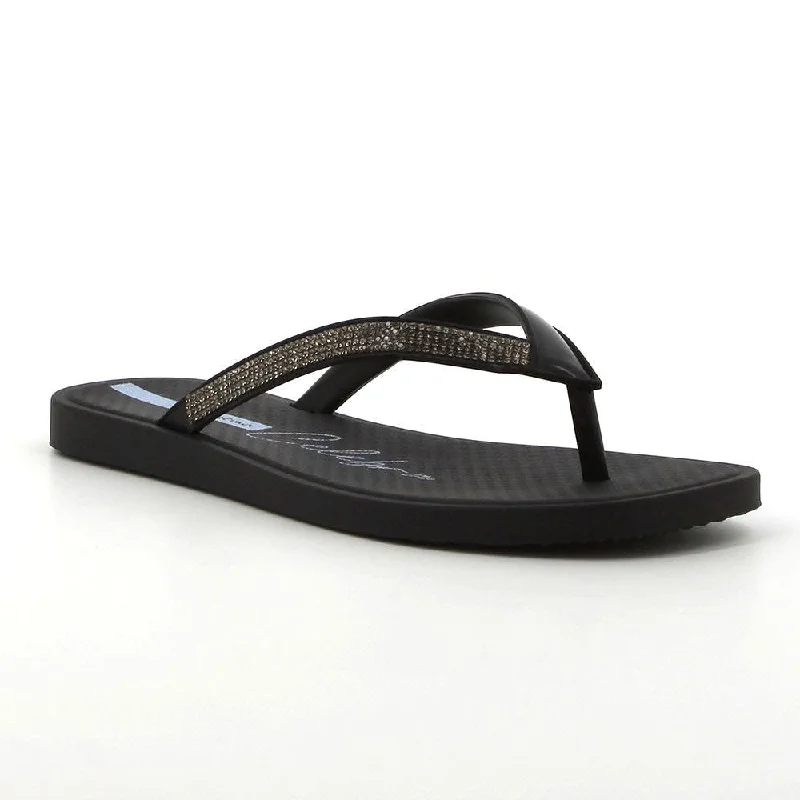 Anti - Slip Women's Sandals with a Grooved Sole in Green for Outdoor AdventuresAnti - Slip Women's Sandals with a Grooved Sole in Green for Outdoor AdventuresIpanema Celebrate Thong Sandals - Black Multi