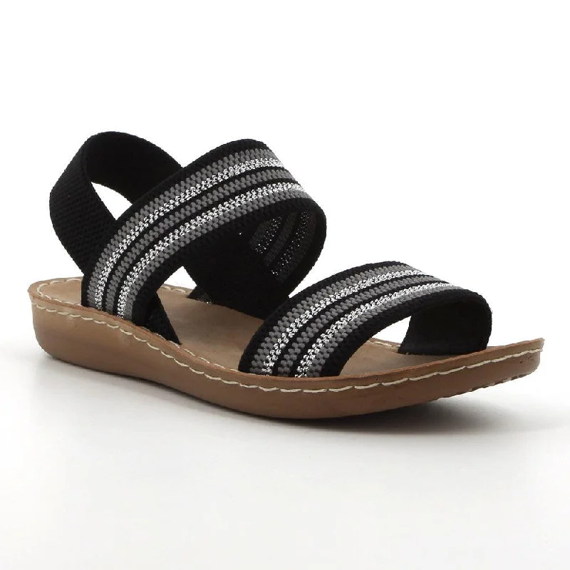 Orthopedic Women's Sandals with Arch Support in Gray for Foot HealthOrthopedic Women's Sandals with Arch Support in Gray for Foot HealthSoft Style by Hush Puppies Tomaya Strap Sandals - Black