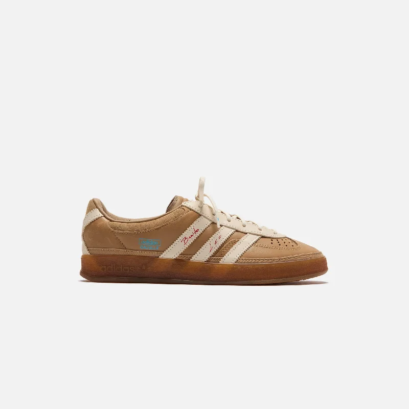 Men's high - performance basketball sneakers with air cushioningadidas x Lionel Messi x Bad Bunny Gazelle Indoor - Cardboard / Cream White / Wild Brown