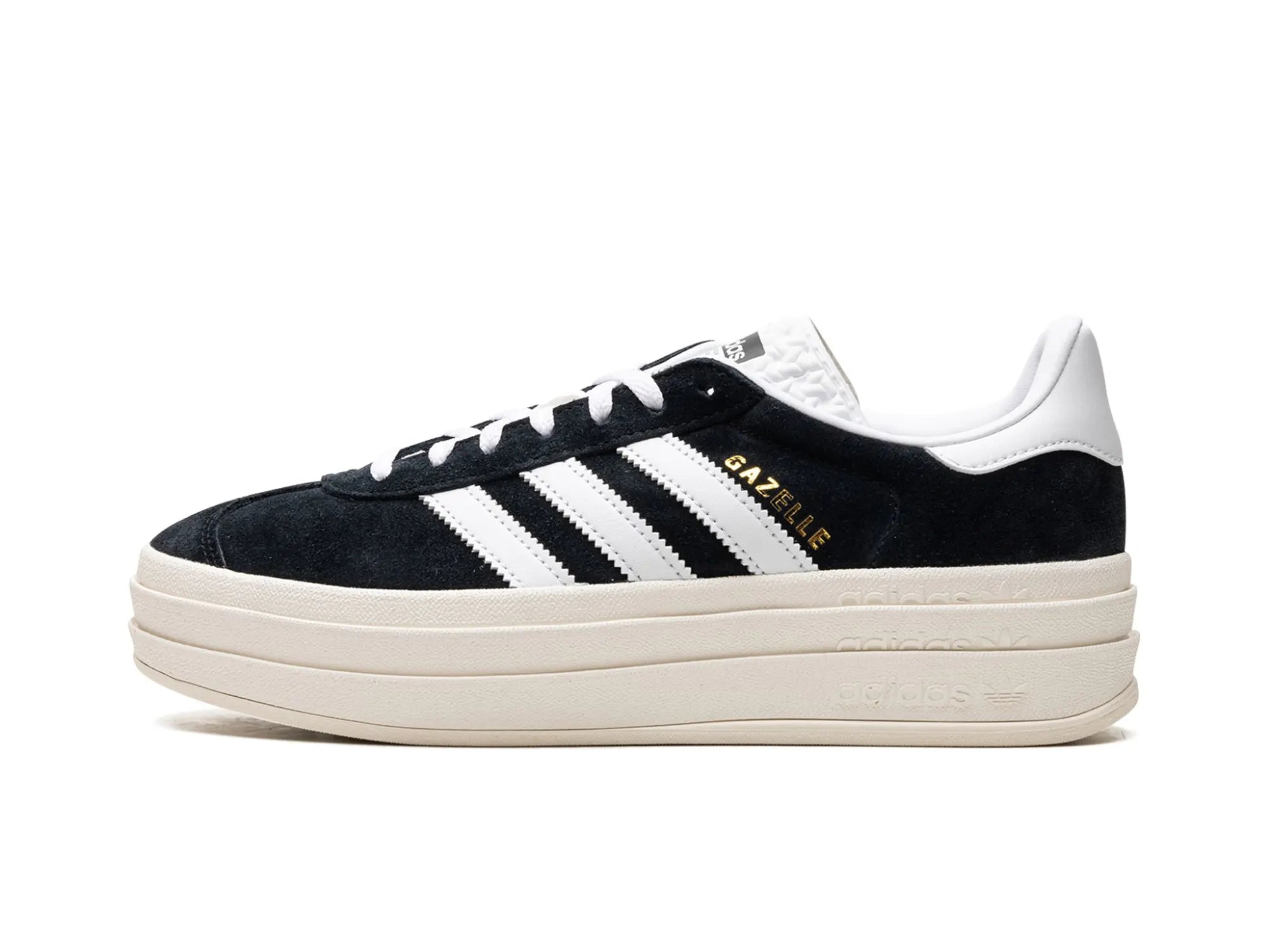 Men's hiking sneakers with a high - traction soleAdidas Gazelle Bold Core "Black White"