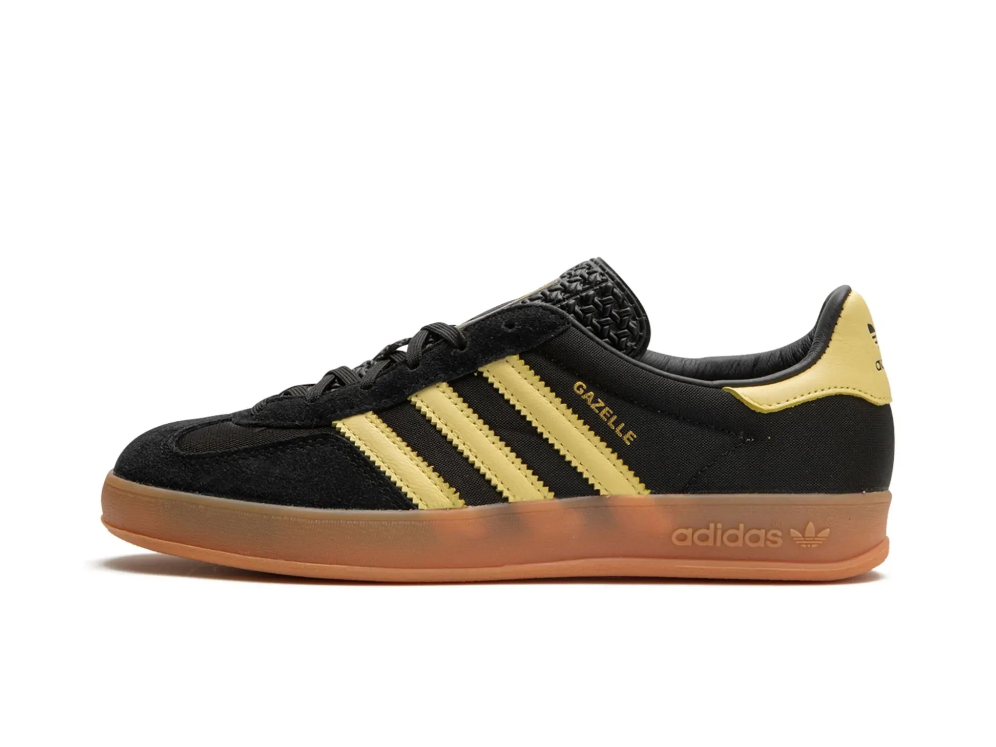 Men's adjustable - strap sneakers for a customized fitAdidas Gazelle Indoor "Black Almost Yellow Gum" Men's adjustable - strap sneakers for a customized fitAdidas Gazelle Indoor "Black Almost Yellow Gum"