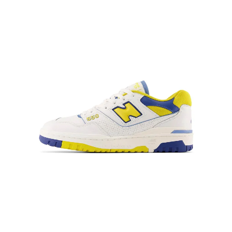 Men's gray mesh sneakers for breathability during workoutsNew Balance 550 White - Yellow