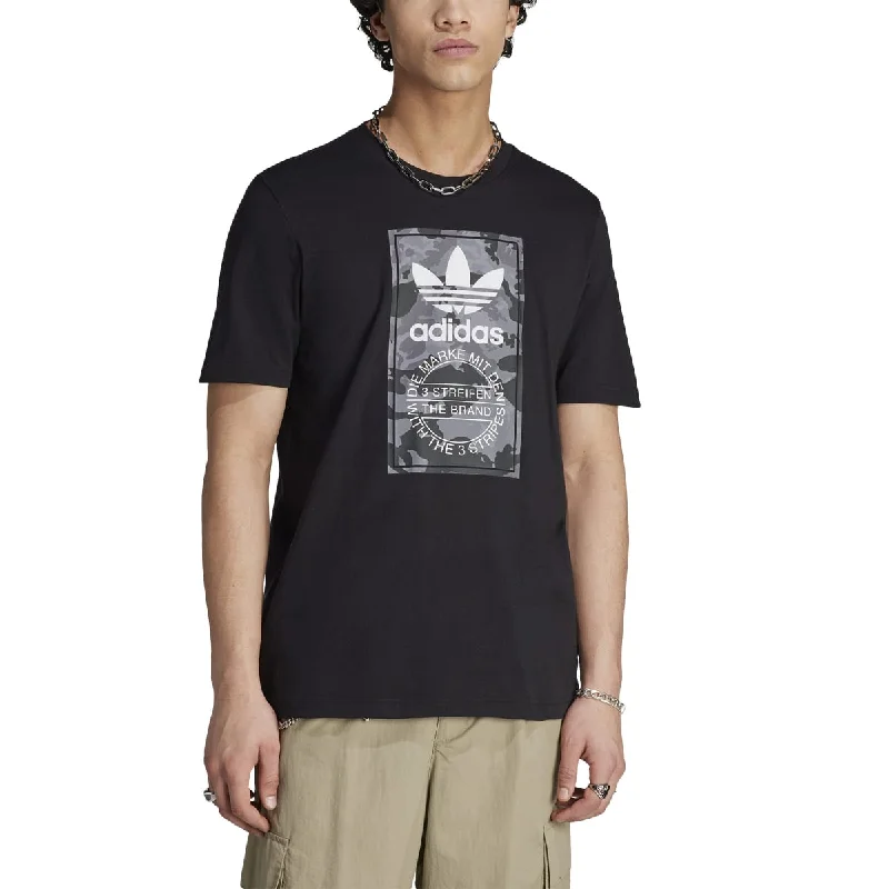 Men's running sneakers with shock - absorbing solesadidas Camo Tongue Tee Black