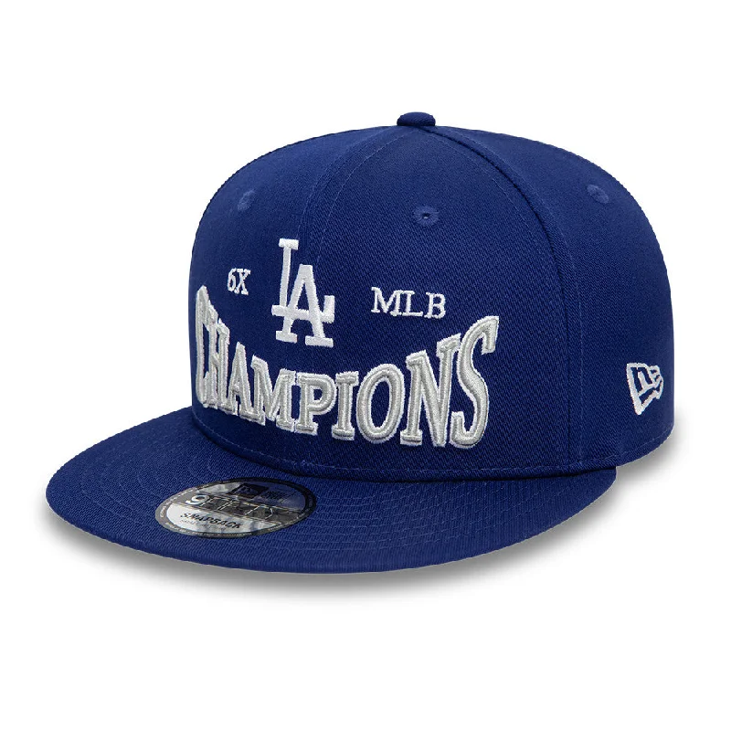 Men's slip - on sneakers with elastic side panelsNE LA DODGERS CHAMPIONS PATCH 9FIFTY BLUE