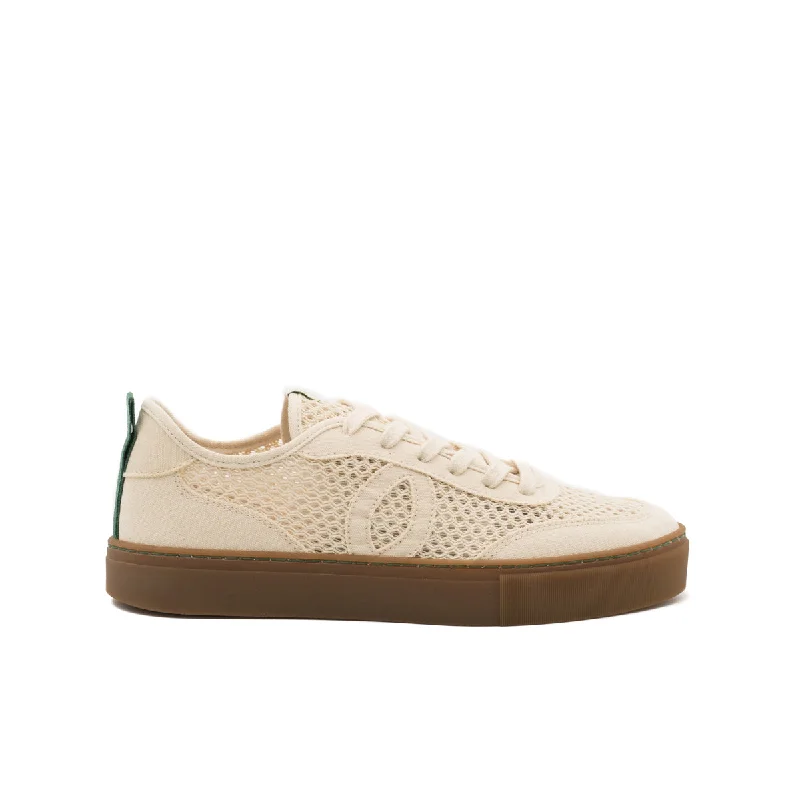 Men's waterproof hiking sneakers with a Gore - Tex liningVegan sneaker mesh off white BRI001 Men's waterproof hiking sneakers with a Gore - Tex liningVegan sneaker mesh off white BRI001