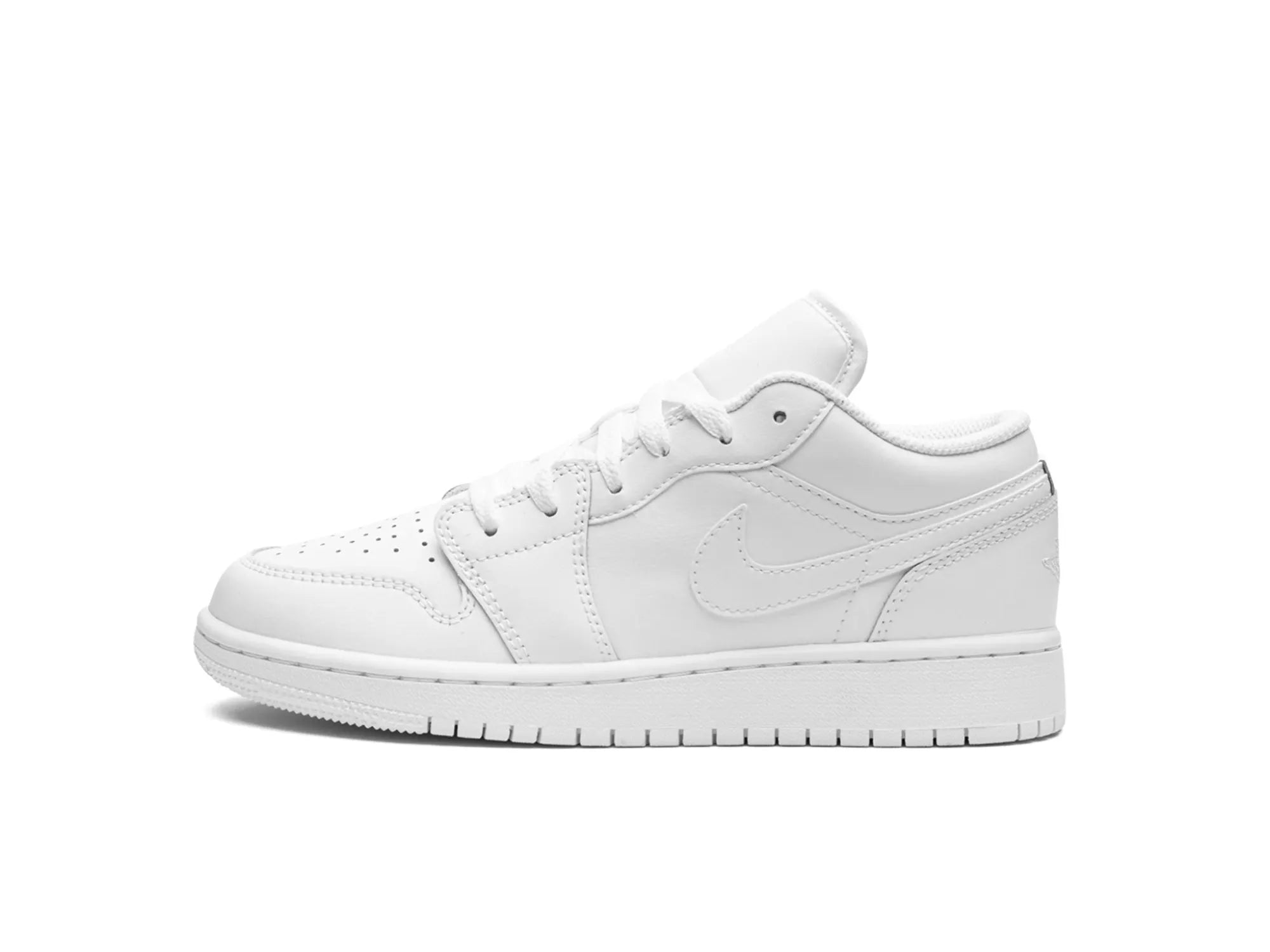Men's narrow - width sneakers for a snug fitNike Air Jordan 1 Low "Triple White"