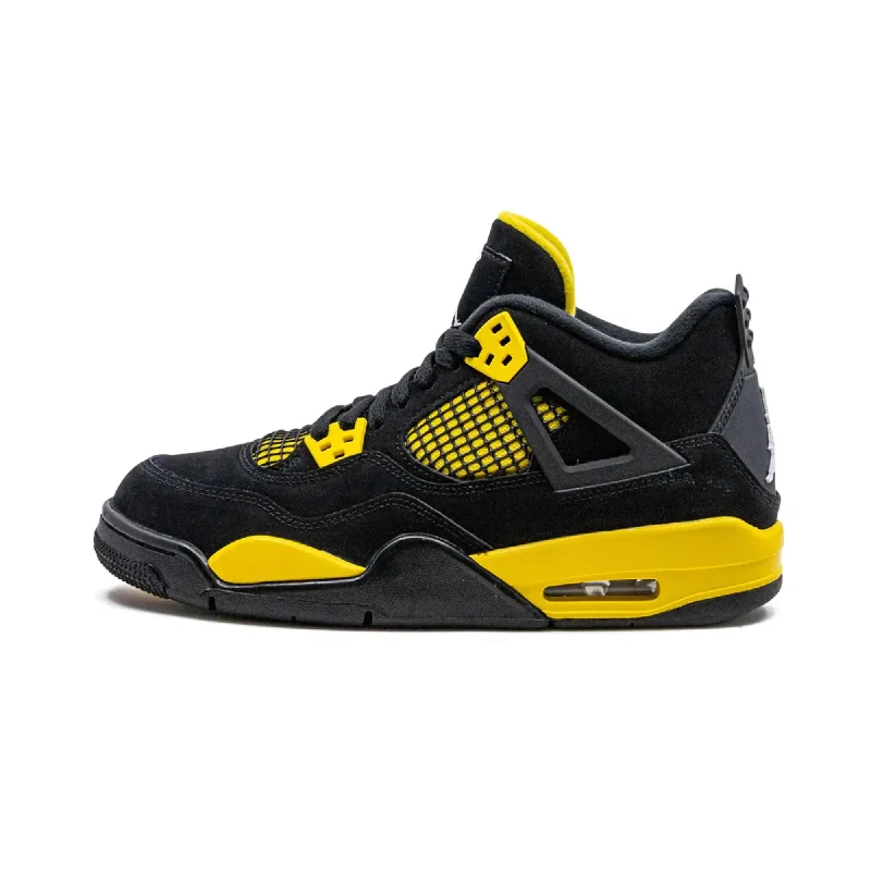 Men's low - top canvas sneakers with a floral printNike Air Jordan 4 Retro "Thunder"