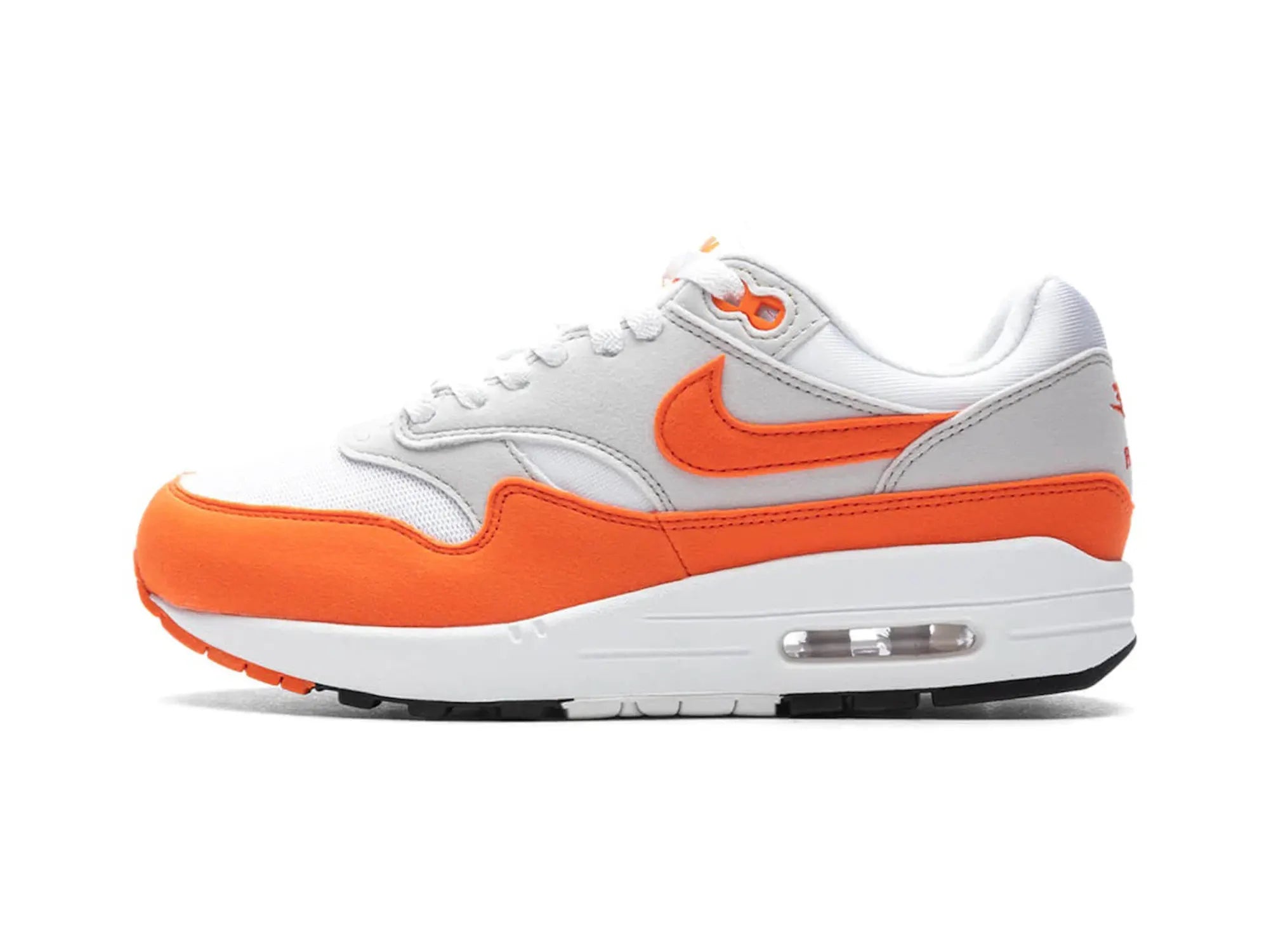Men's fashion - forward sneakers with a unique tongue designNike Air Max 1 '87 "Safety Orange" Men's fashion - forward sneakers with a unique tongue designNike Air Max 1 '87 "Safety Orange"