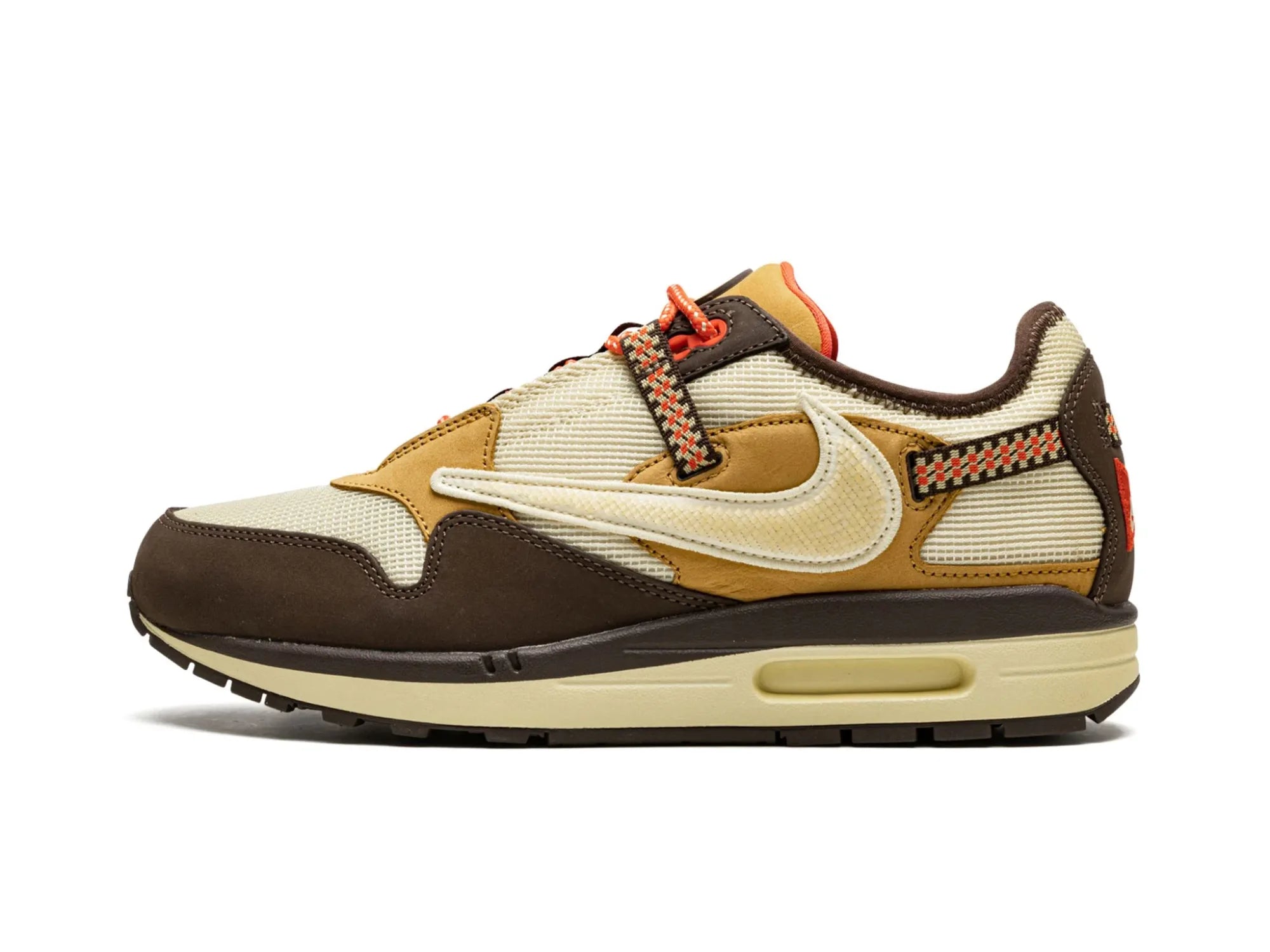 Men's memory - foam insole sneakers for added comfortNike Air Max 1 X Travis Scott Cactus Jack "Baroque Brown"