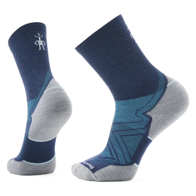 Lace - Up Women's Athletic Sneakers with Shock - Absorbing Midsoles for Intense WorkoutsRun Targeted Cushion Mid Crew Sock - Deep Navy