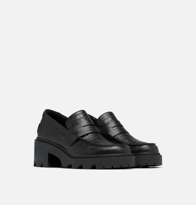 Slip - On Women's Canvas Sneakers in Navy for Easy and Effortless WearWomen's Joan Now City Loafter - Black/Black