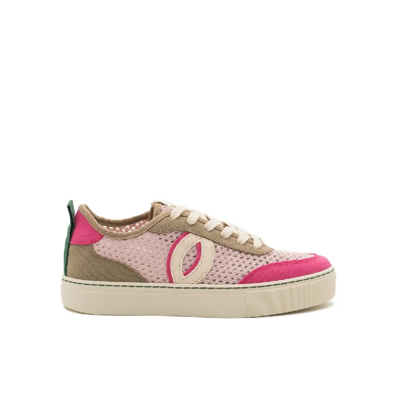 Men's wide - width sneakers for a comfortable fitVegan sneaker mesh rose-fuxia BRI015 Men's wide - width sneakers for a comfortable fitVegan sneaker mesh rose-fuxia BRI015