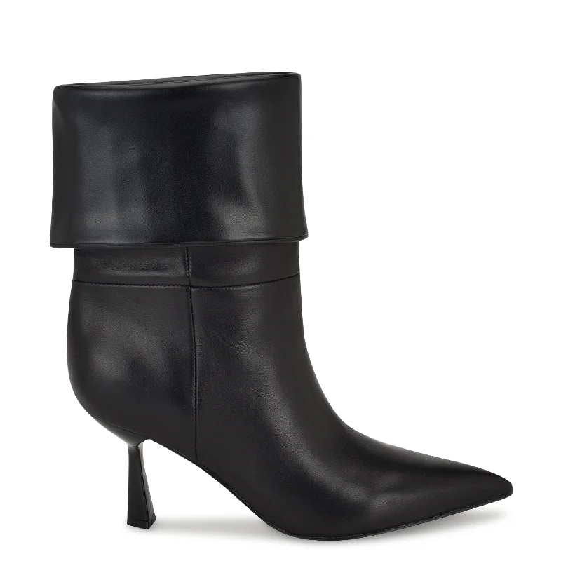 women's booties for knee supportBayli Cuffed Dress Booties