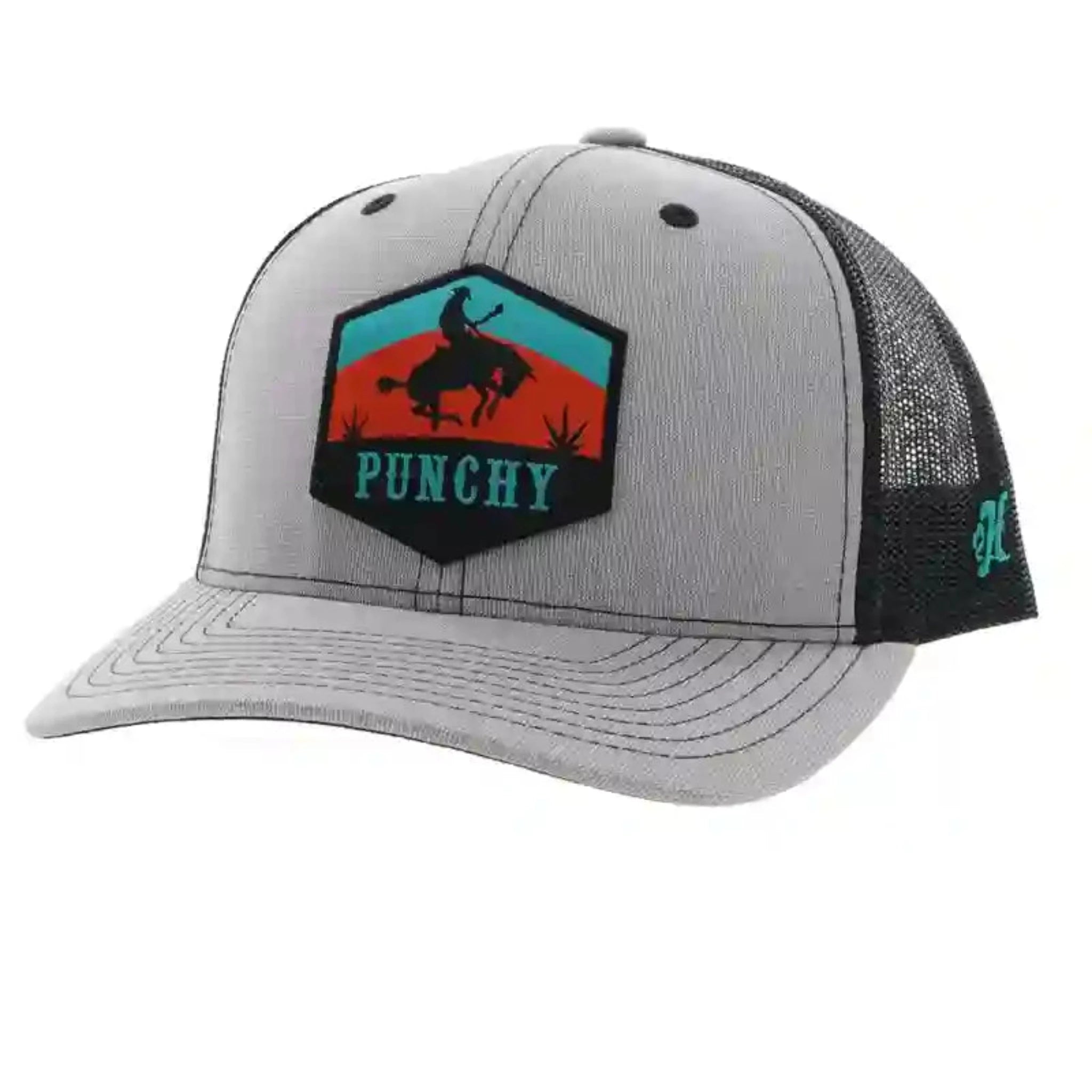 Hooey Grey & Black Punchy Cap