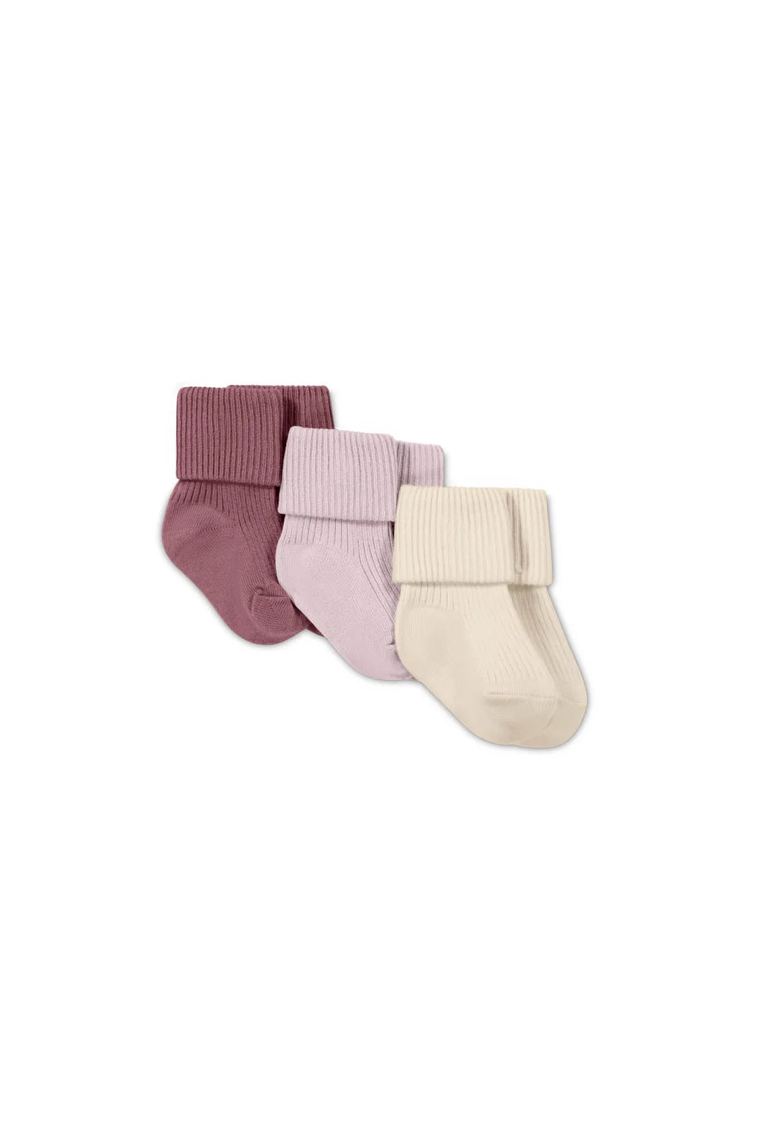 women's booties for officeJamie Kay Rib Socks 3 Pack - Lilium/Violet Tint/Milk