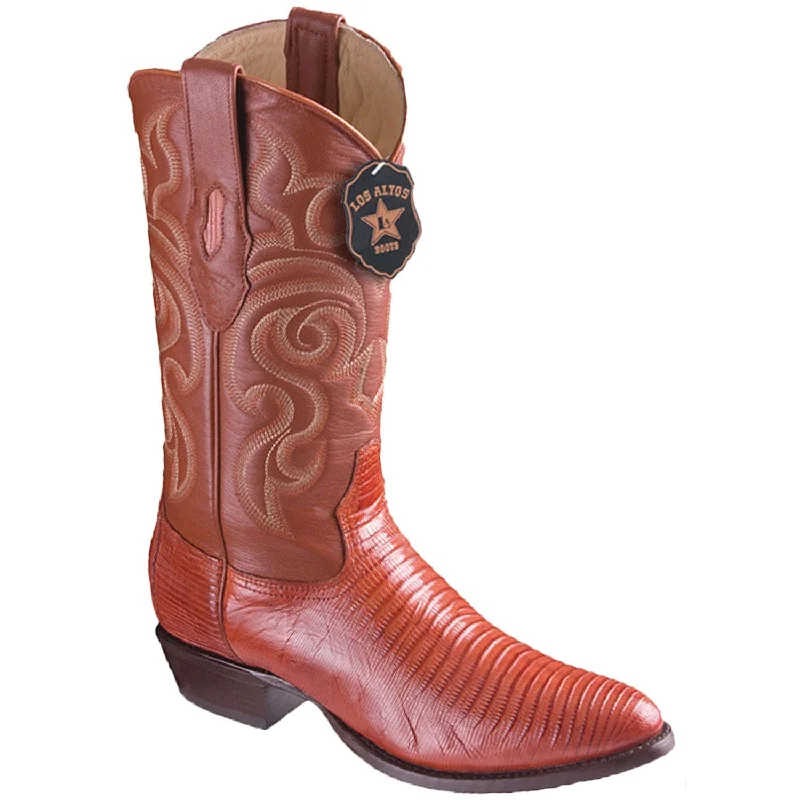 Men's Los Altos Lizard Skin Round Toe Boot 650703