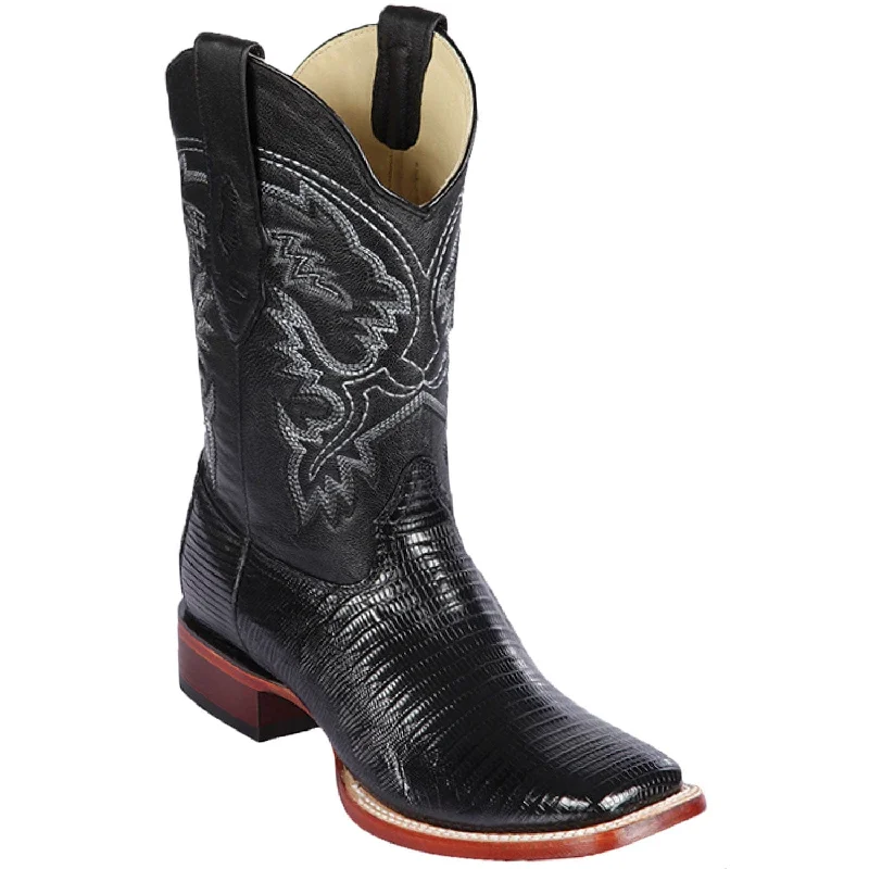 Men's Los Altos Lizard Skin Wide Square Toe Boot 8220705