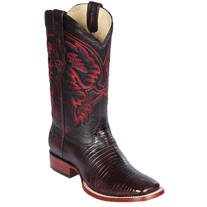 Men's Los Altos Lizard Skin Wide Square Toe Boot 8220718