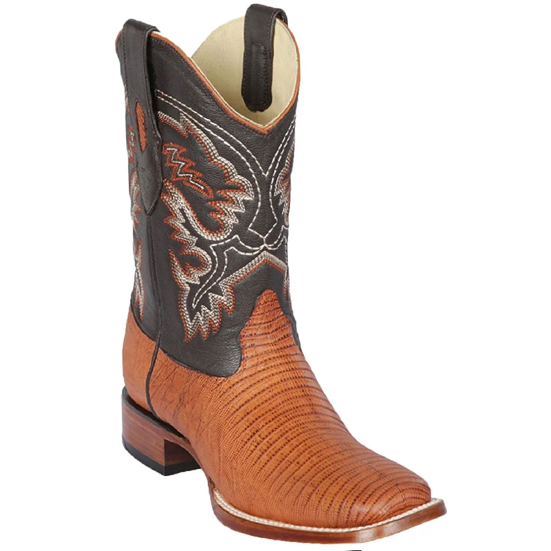 Men's Los Altos Lizard Skin Wide Square Toe Boot 8220751