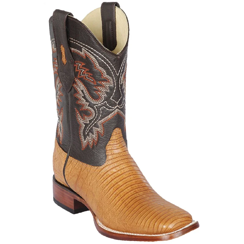 Men's Los Altos Lizard Skin Wide Square Toe Boot 8220753