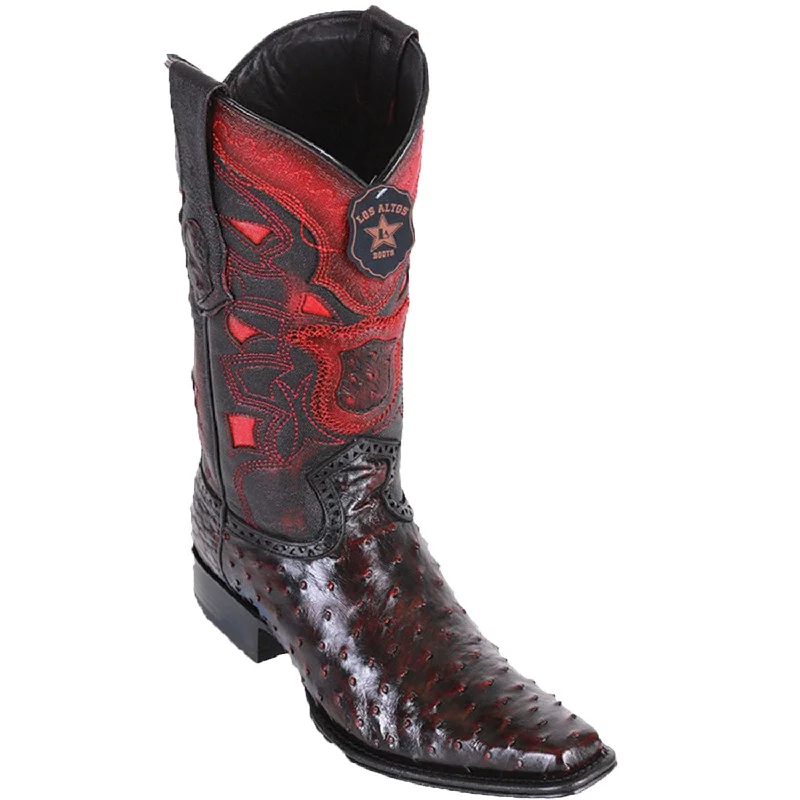 Men's Los Altos Original Ostrich European Square Toe Boot 760318