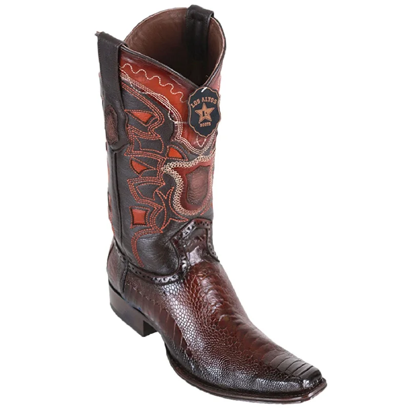 Men's Los Altos Original Ostrich Leg European Square Toe Boot 760516