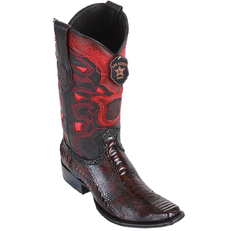 Men's Los Altos Original Ostrich Leg European Square Toe Boot 760518