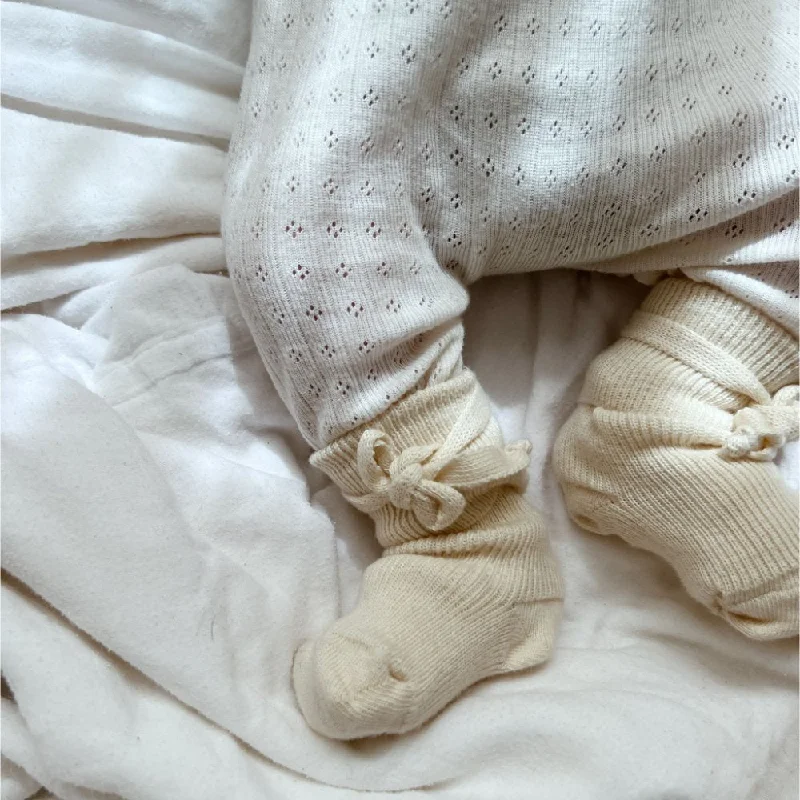 women's booties with tassel detailNewborn socks - 100% Organic Cotton
